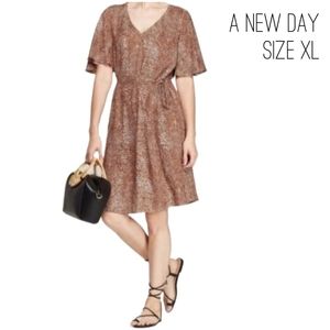 Giraffe print dress, A New Day, size XL